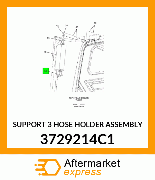 SUPPORT 3 HOSE HOLDER ASSEMBLY 3729214C1