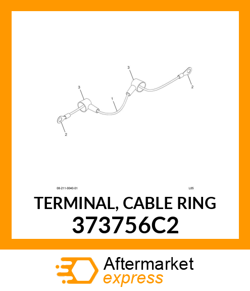 TERMINAL, CABLE RING 373756C2