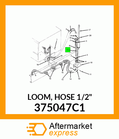 LOOM, HOSE 1/2" 375047C1