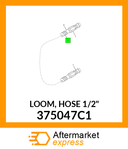 LOOM, HOSE 1/2" 375047C1