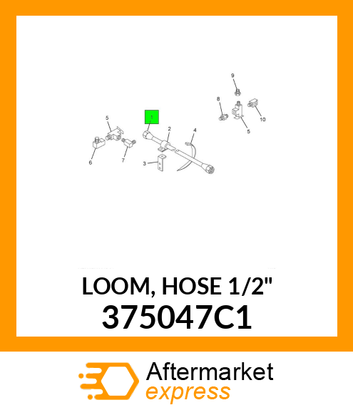 LOOM, HOSE 1/2" 375047C1