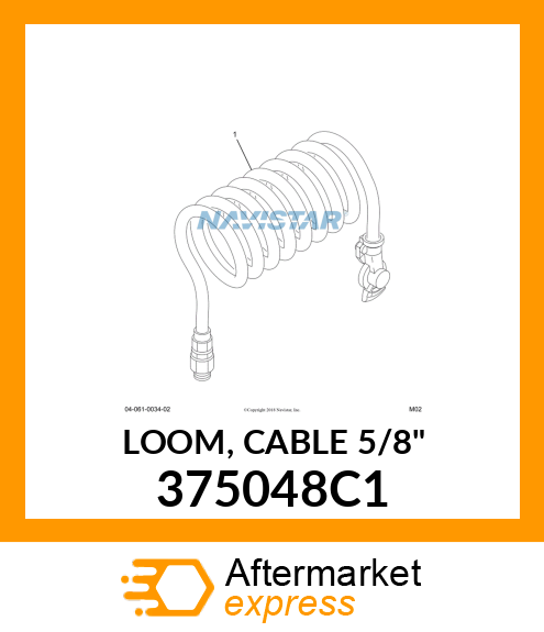 LOOM, CABLE 5/8" 375048C1
