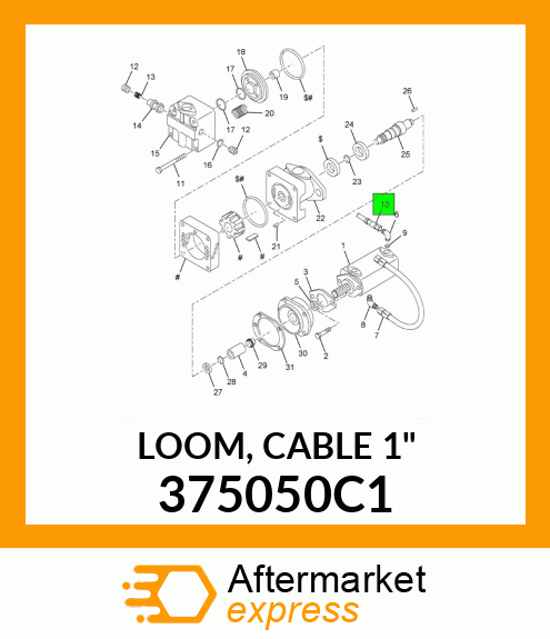 LOOM, CABLE 1" 375050C1