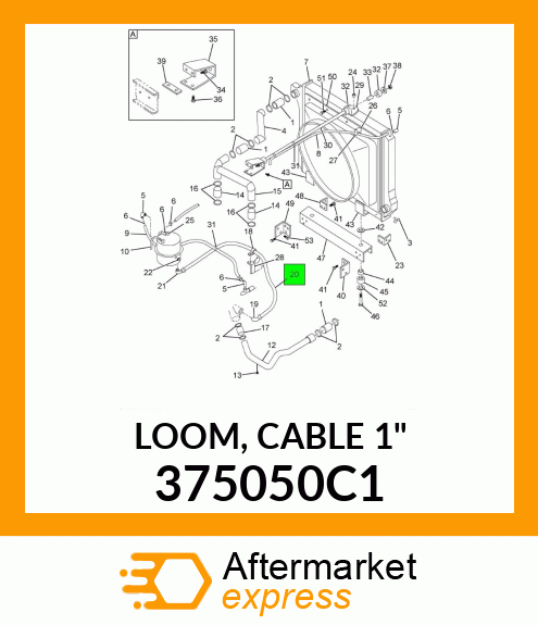 LOOM, CABLE 1" 375050C1