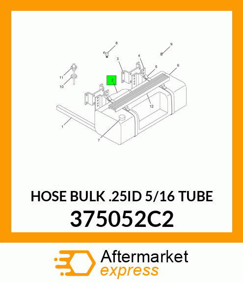 HOSE BULK .25ID 5/16 TUBE 375052C2