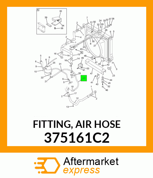 FITTING, AIR HOSE 375161C2