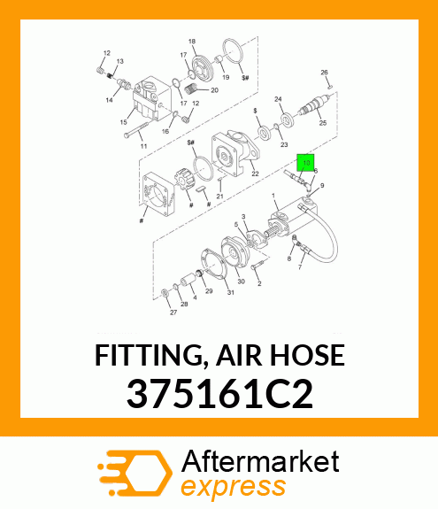 FITTING, AIR HOSE 375161C2