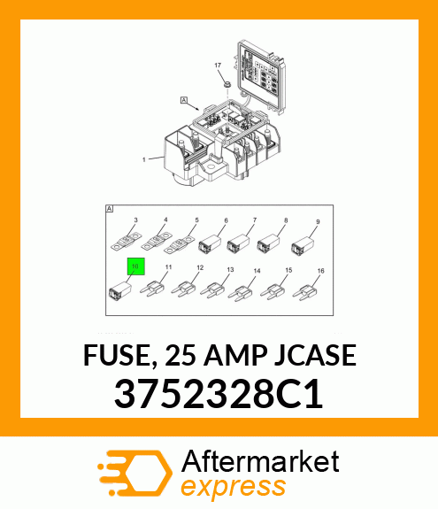 FUSE, 25 AMP JCASE 3752328C1