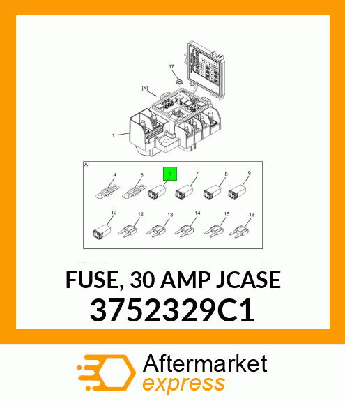 FUSE, 30 AMP JCASE 3752329C1