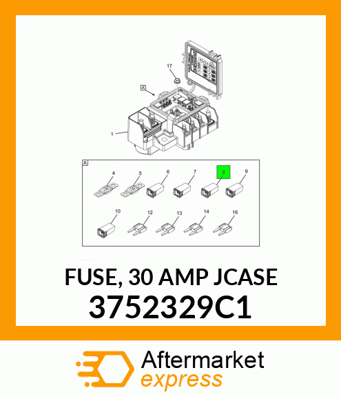 FUSE, 30 AMP JCASE 3752329C1