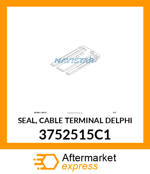 SEAL, CABLE TERMINAL DELPHI 3752515C1