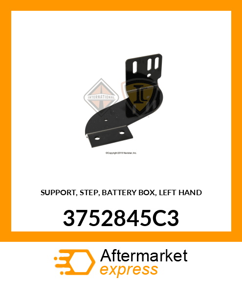 SUPPORT, STEP, BATTERY BOX, LEFT HAND 3752845C3