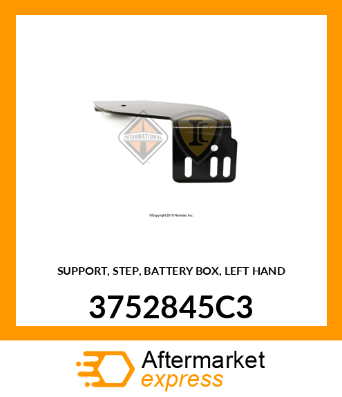 SUPPORT, STEP, BATTERY BOX, LEFT HAND 3752845C3