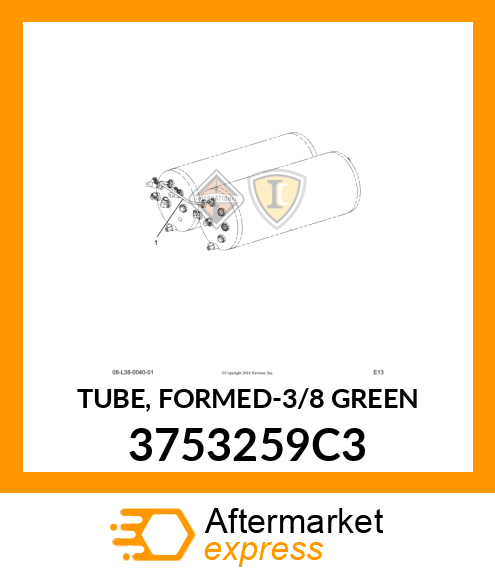 TUBE, FORMED-3/8 GREEN 3753259C3