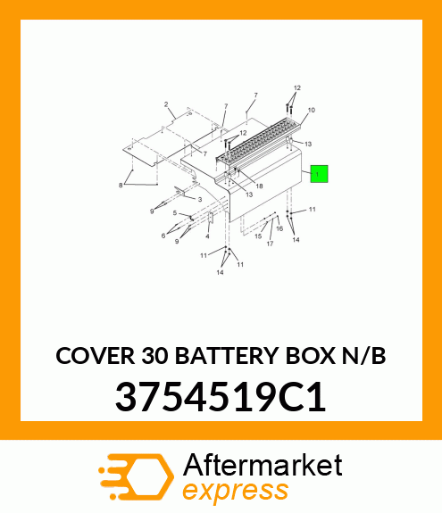 COVER 30 BATTERY BOX N/B 3754519C1