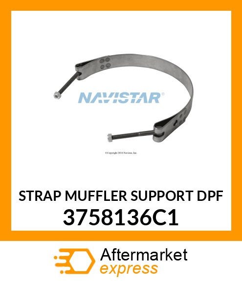 STRAP MUFFLER SUPPORT DPF 3758136C1