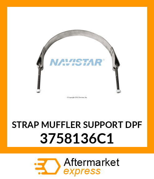 STRAP MUFFLER SUPPORT DPF 3758136C1