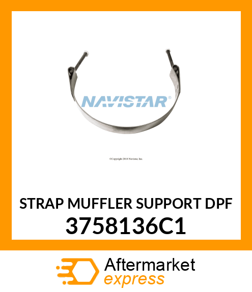 STRAP MUFFLER SUPPORT DPF 3758136C1