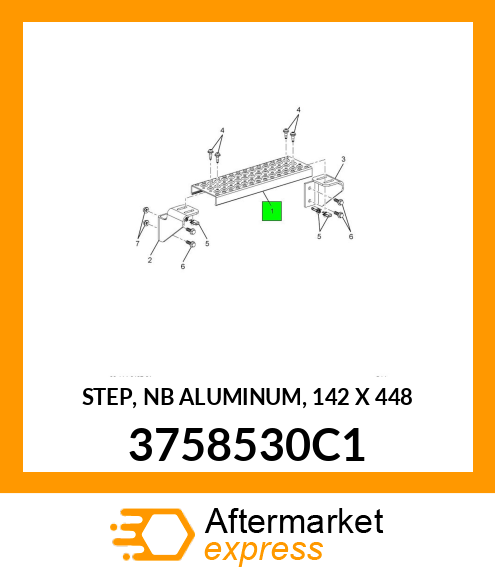 STEP, NB ALUMINUM, 142 X 448 3758530C1