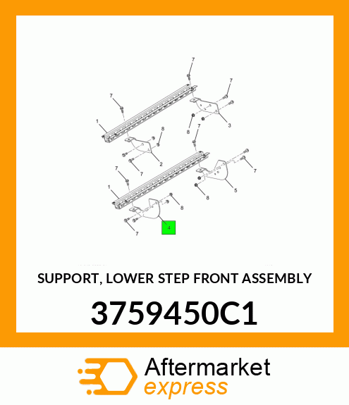 SUPPORT, LOWER STEP FRONT ASSEMBLY 3759450C1