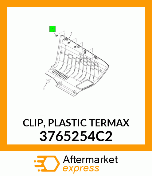 CLIP, PLASTIC TERMAX 3765254C2