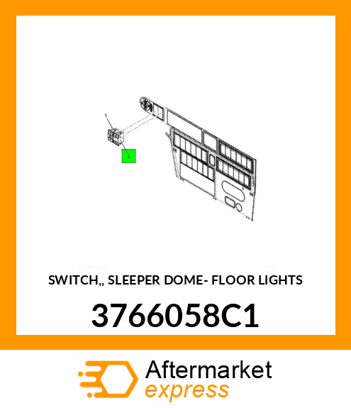 SWITCH,, SLEEPER DOME- FLOOR LIGHTS 3766058C1