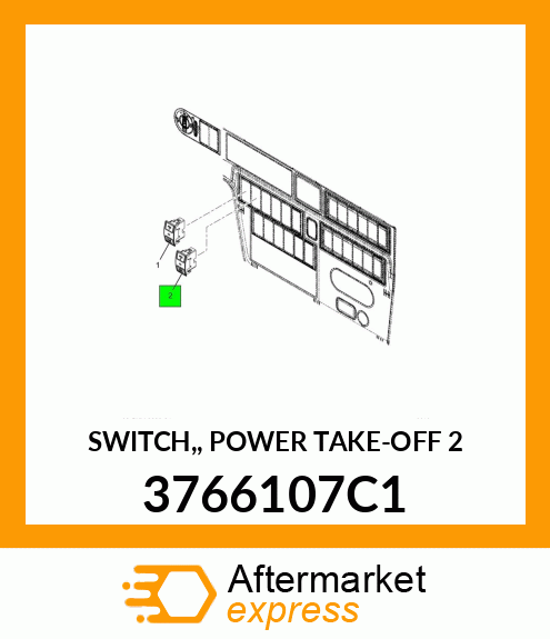 SWITCH,, POWER TAKE-OFF 2 3766107C1