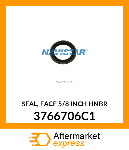 SEAL, FACE 5/8 INCH HNBR 3766706C1