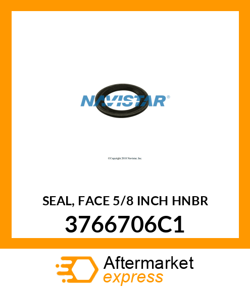 SEAL, FACE 5/8 INCH HNBR 3766706C1