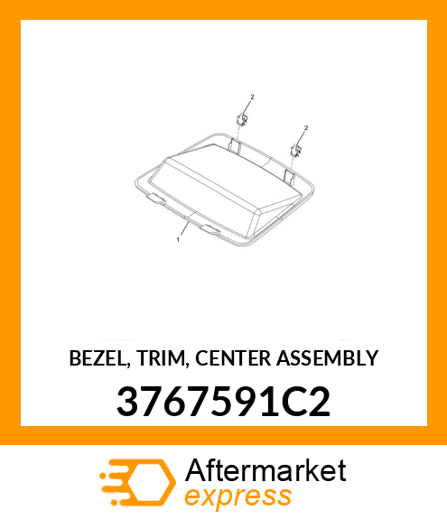 BEZEL, TRIM, CENTER ASSEMBLY 3767591C2