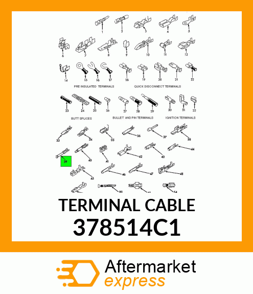 TERMINAL CABLE 378514C1