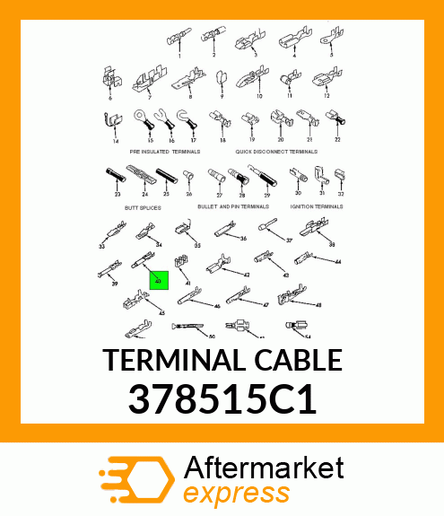 TERMINAL CABLE 378515C1