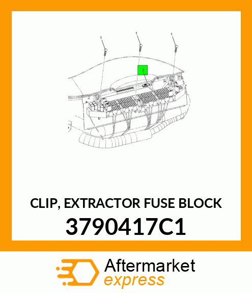 CLIP, EXTRACTOR FUSE BLOCK 3790417C1