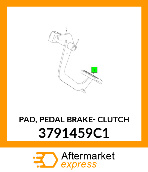 PAD, PEDAL BRAKE- CLUTCH 3791459C1