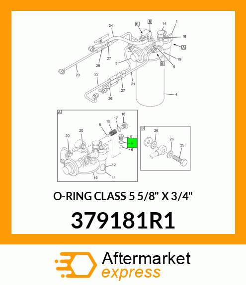 O-RING CLASS 5 5/8" X 3/4" 379181R1