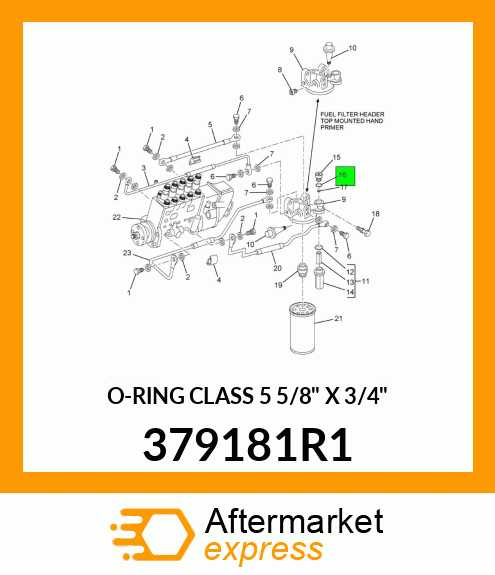 O-RING CLASS 5 5/8" X 3/4" 379181R1