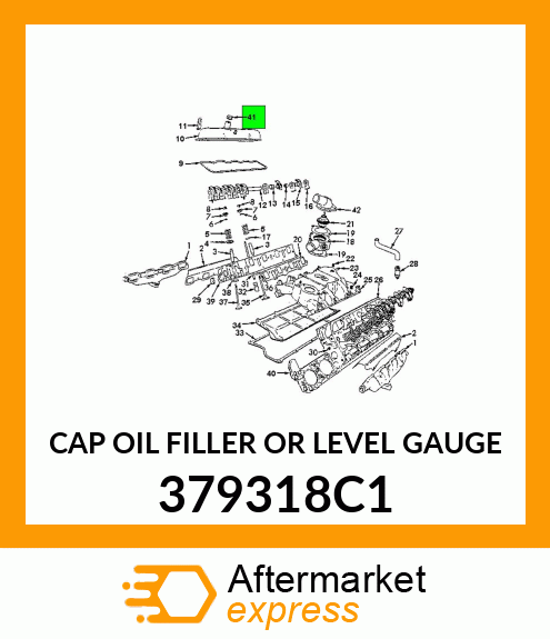 CAP OIL FILLER OR LEVEL GAUGE 379318C1