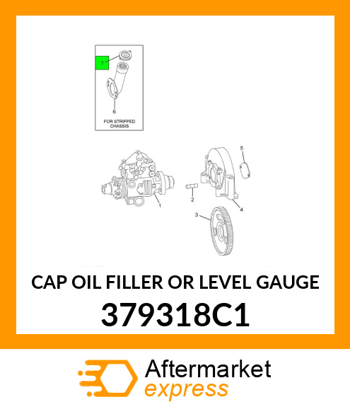 CAP OIL FILLER OR LEVEL GAUGE 379318C1