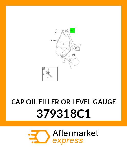 CAP OIL FILLER OR LEVEL GAUGE 379318C1