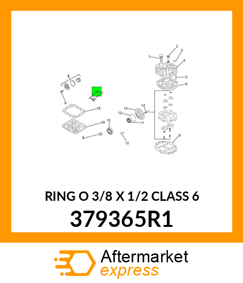 RING O 3/8 X 1/2 CLASS 6 379365R1