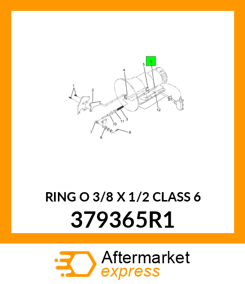 RING O 3/8 X 1/2 CLASS 6 379365R1