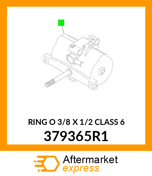 RING O 3/8 X 1/2 CLASS 6 379365R1