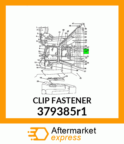 CLIP FASTENER 379385r1