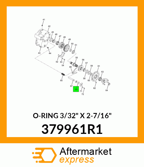 O-RING 3/32" X 2-7/16" 379961R1