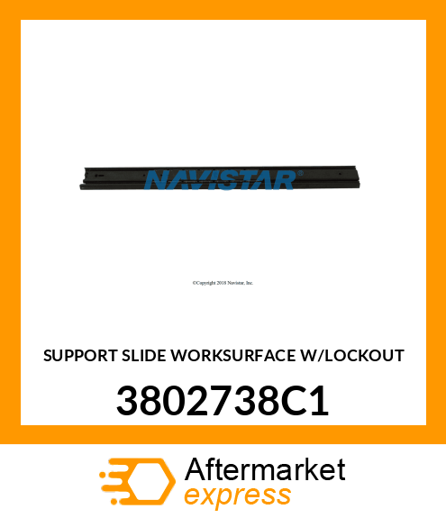 SUPPORT SLIDE WORKSURFACE W/LOCKOUT 3802738C1