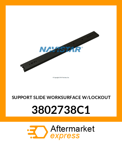 SUPPORT SLIDE WORKSURFACE W/LOCKOUT 3802738C1