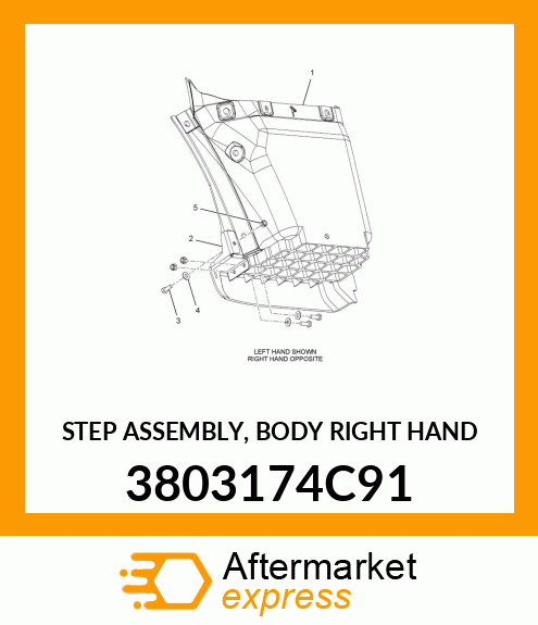 STEP ASSEMBLY, BODY RIGHT HAND 3803174C91