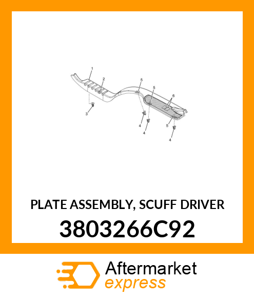 PLATE ASSEMBLY, SCUFF DRIVER 3803266C92