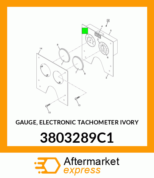 GAUGE, ELECTRONIC TACHOMETER IVORY 3803289C1