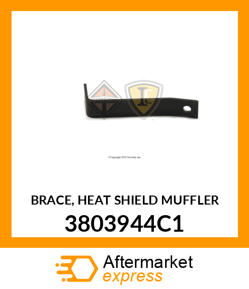 BRACE, HEAT SHIELD MUFFLER 3803944C1